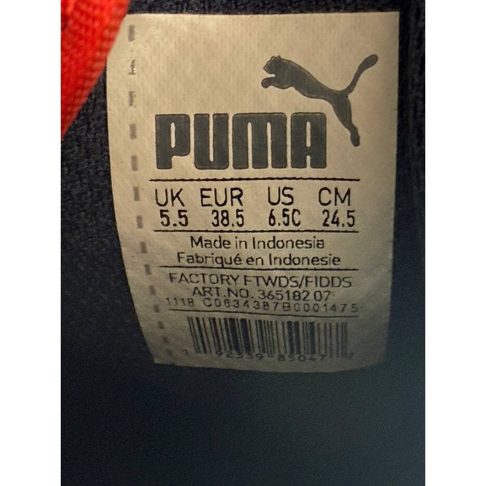 PUMA Red White & Blue Youth  Boy's Shoes Size US6.5c Uk 5.5 - Picture 6 of 7